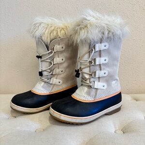 Sorel Joan of Arctic Fawn Omega Tan with Orange Accents 5